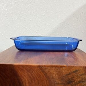Pyrex Blue Glass Baking Dish